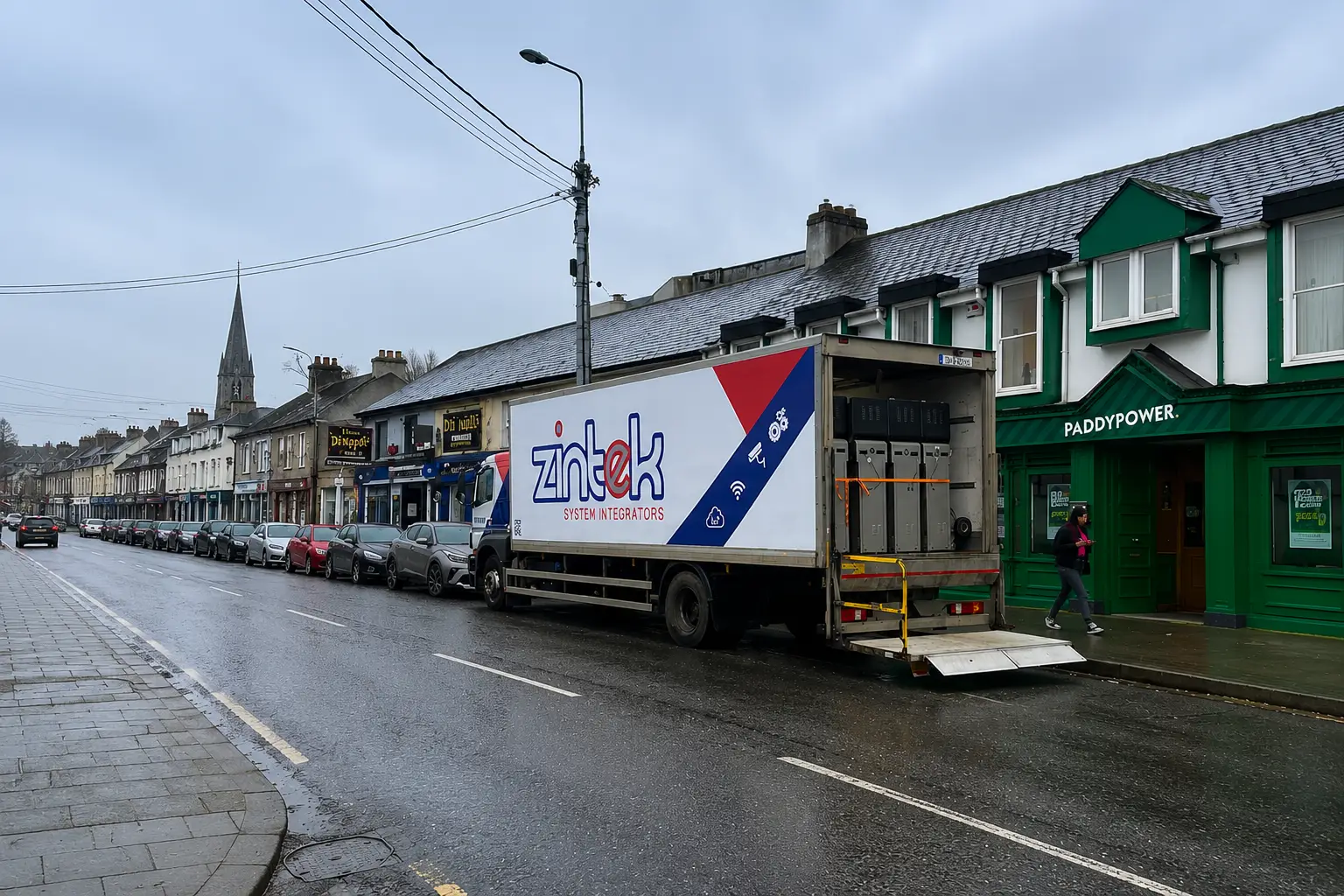 Zintek service truck delivering technical equipment for on-site maintenance